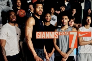 带小老弟一起飞！哈珀、贝利现身字母哥新鞋海报！